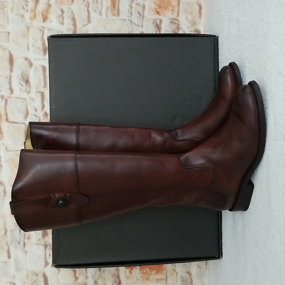 New Frye Jayden Button Leather Tall Boots